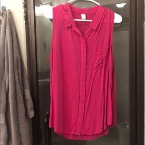 VDAY SALE hot pink tank blouse